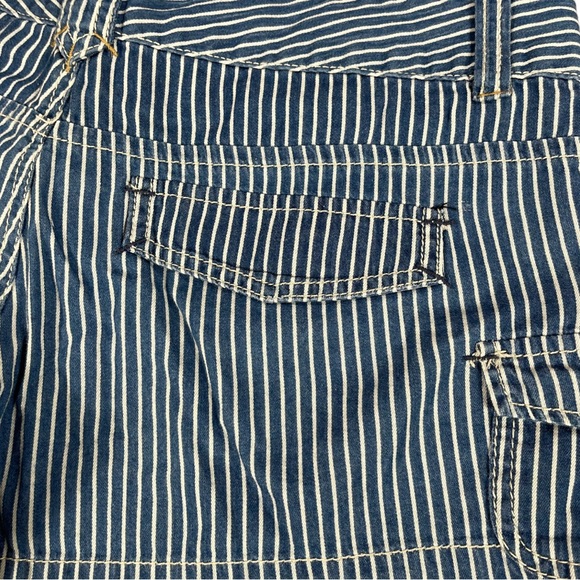 Ubfree & YMI size 9 shorts bundle - jean & blue/white striped colors GUC - Picture 7 of 16